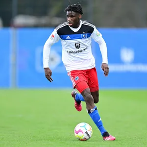 Fabio Balde in einem HSV-Testspiel