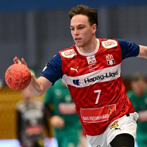 Leif Tissier vom HSV Hamburg beim Dribbling