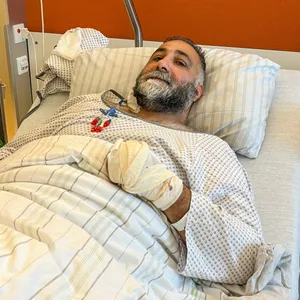 Masoud Souma im Krankenhaus.