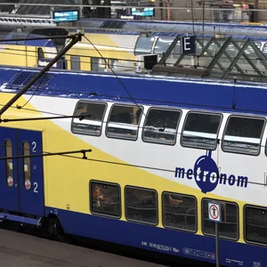 Bundespolizisten erwarteten den Metronom im Hauptbahnhof. (Symbolfoto)