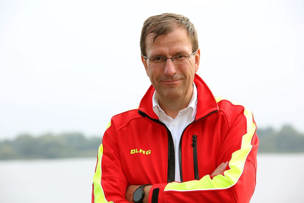 Arto van der Meirschen (55), DLRG Bezirksleiter Altona