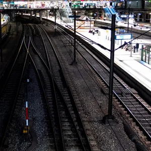 Streik: Leere Bahnsteige am Hamburger Hauptbahnhof.