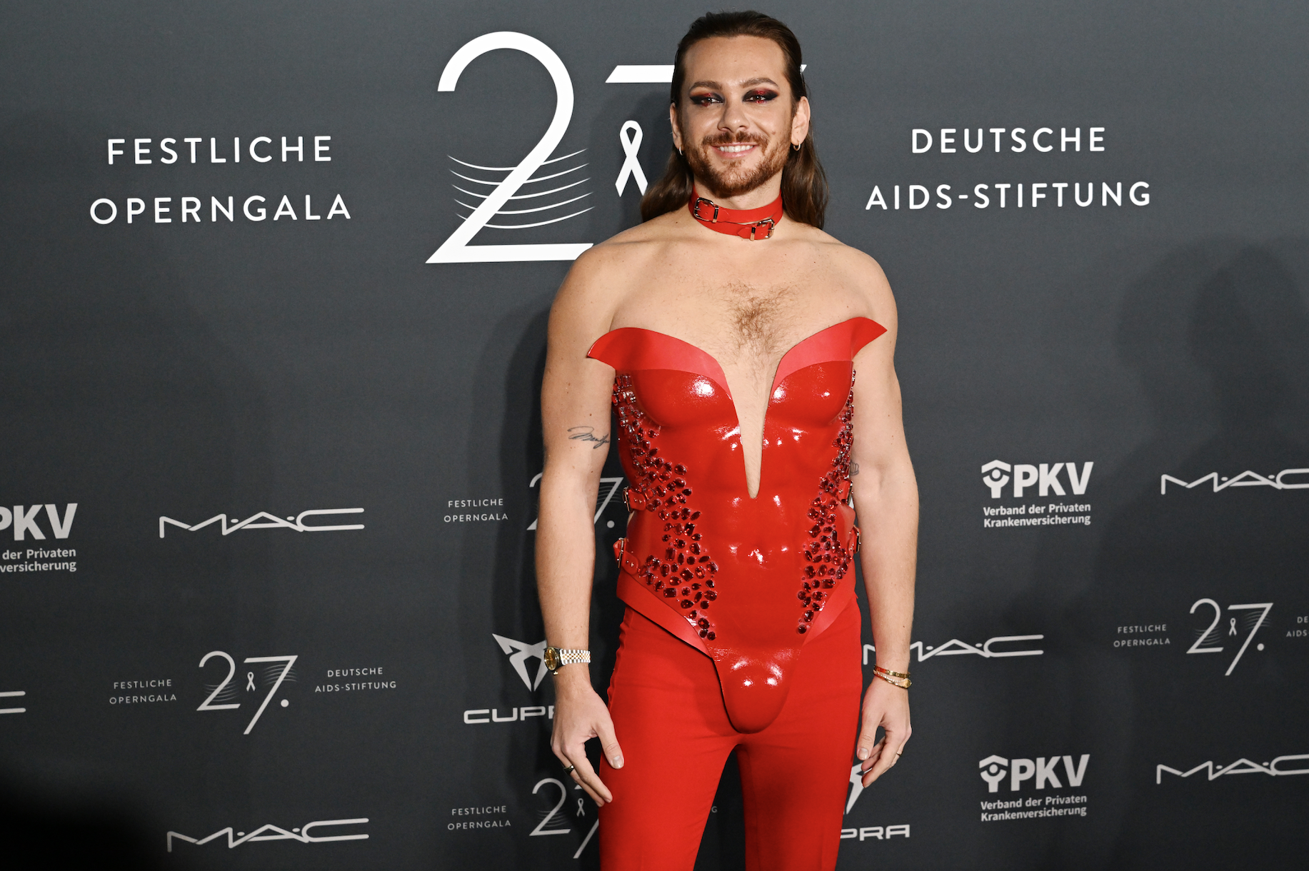 Influencer Riccardo Simonetti zu Gast bei der Berliner Aids-Gala.