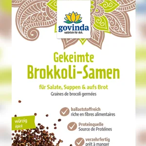 Der Lebensmittelhersteller Govinda Natur ruft eine Charge gekeimte Bio-Brokkoli-Samen zurück