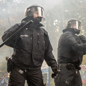 Sieht ganz schön realistisch aus: 478 Polizisten waren bei der Übung am Donnerstag beteiligt.