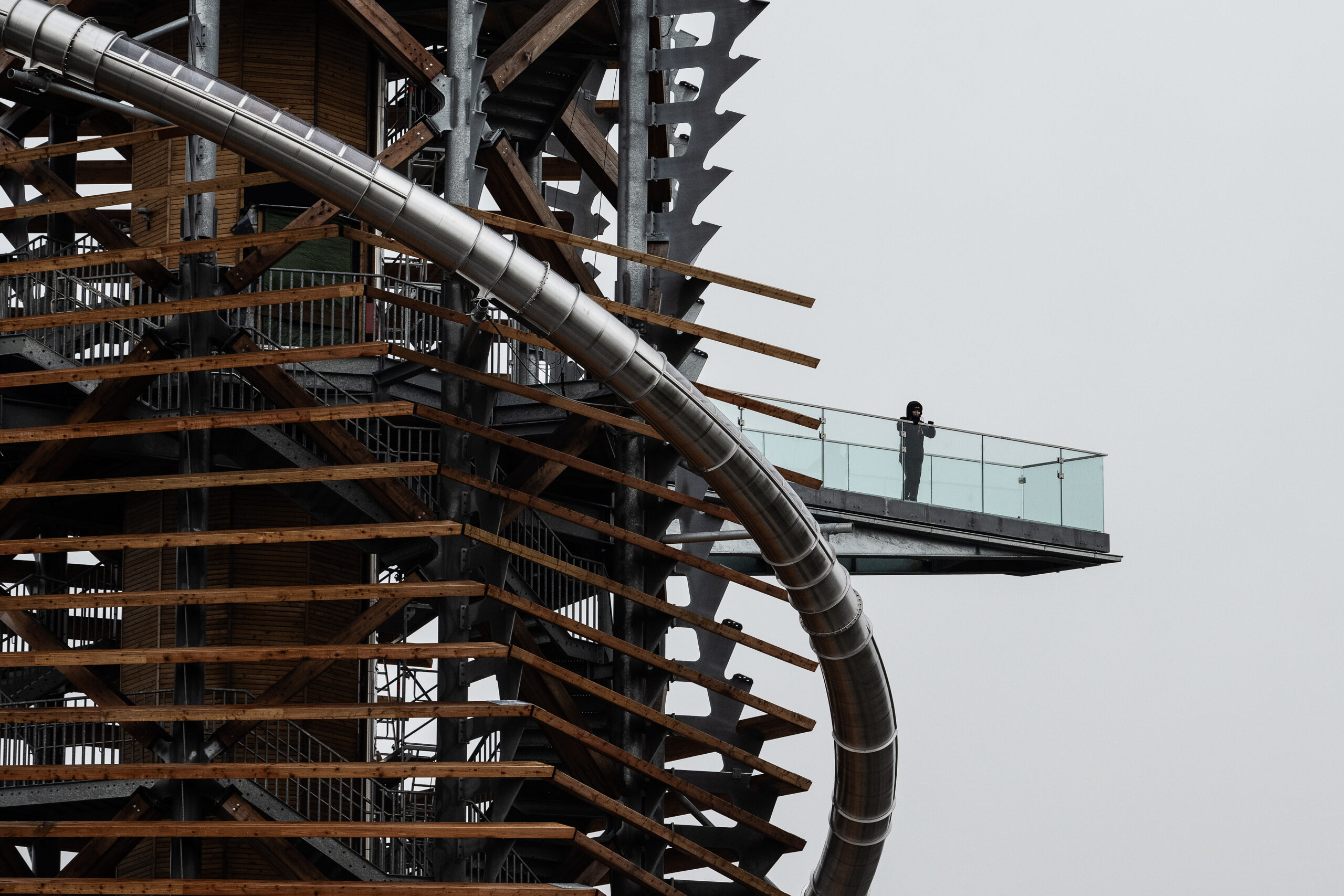 Nervenkitzel: Der Skywalk auf dem Harzturm.