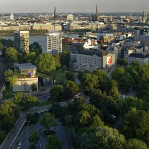 Luftaufnahme vom Bezirk Eimsbüttel
