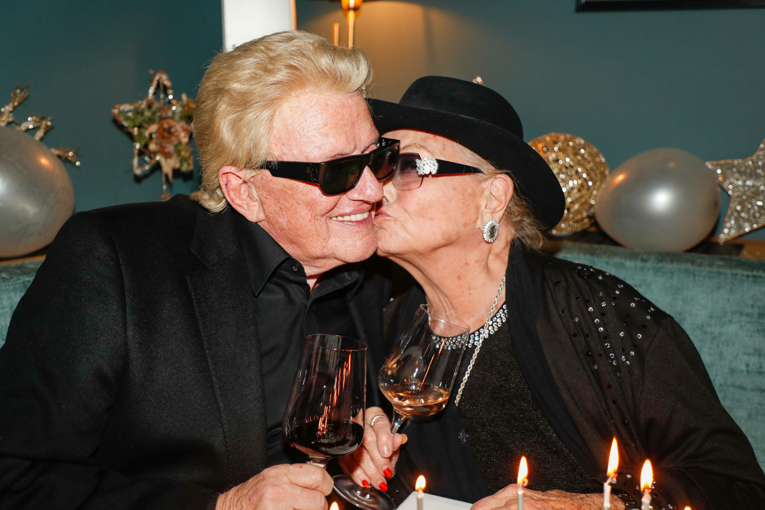 Heino und Ehefrau Hannelore Kramm auf der Party zum 83. Geburtstag des Sängers. (Archivbild)