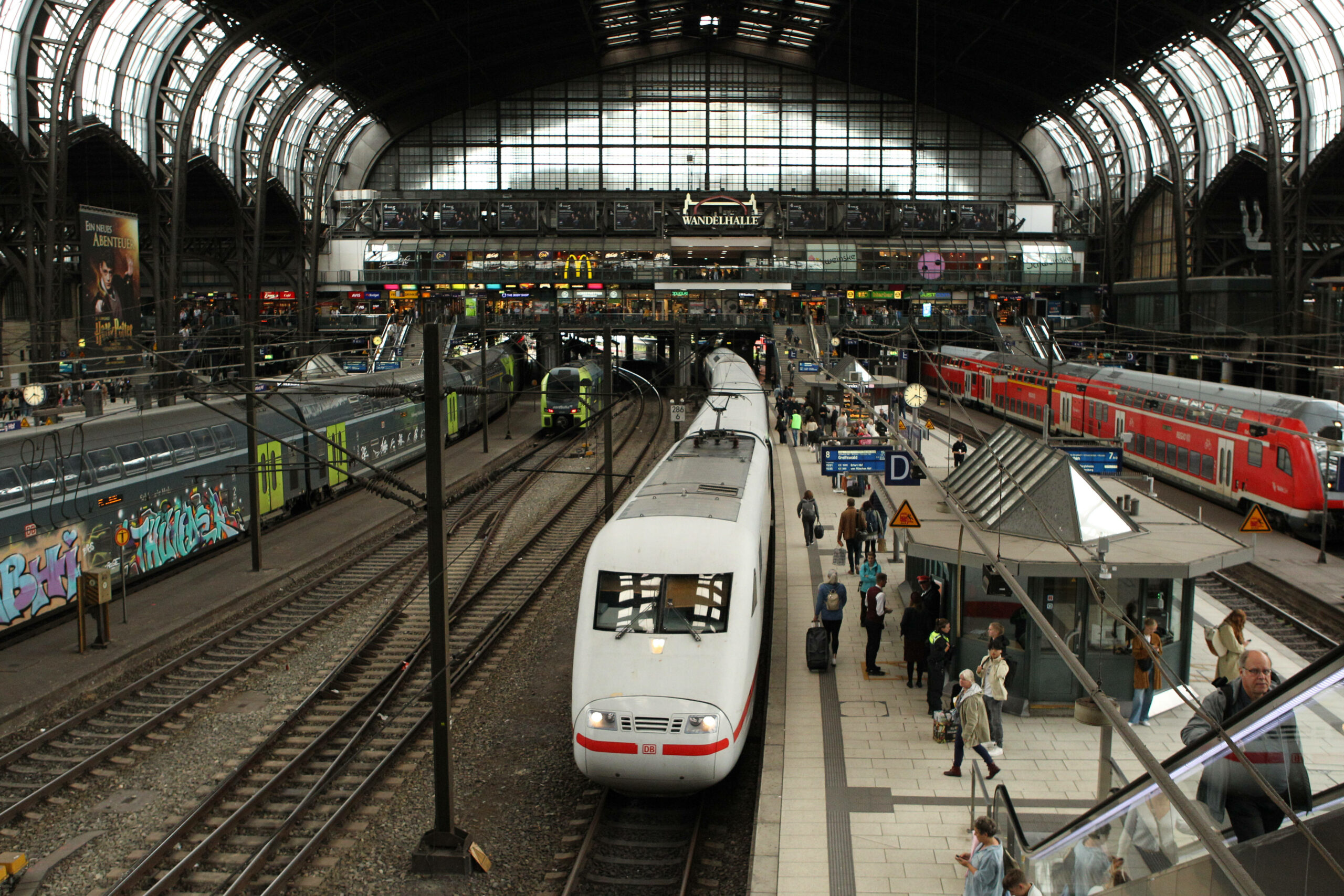 Züge im Hamburger Hauptbahnhof (Archivfoto)