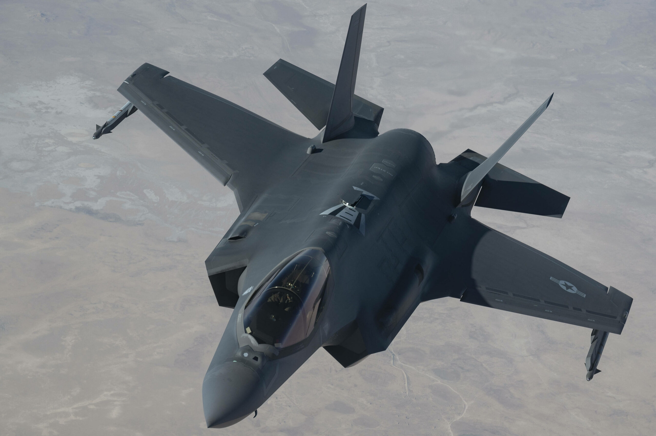 Ein Kampfjet der US Air Force ist im Nahen Osten im Einsatz.