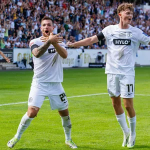 Luca Schnellbacher und Paul Wanner vom SV Elversberg