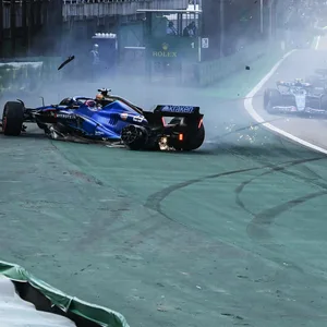 Crash beim Großen Preis von Brasilien