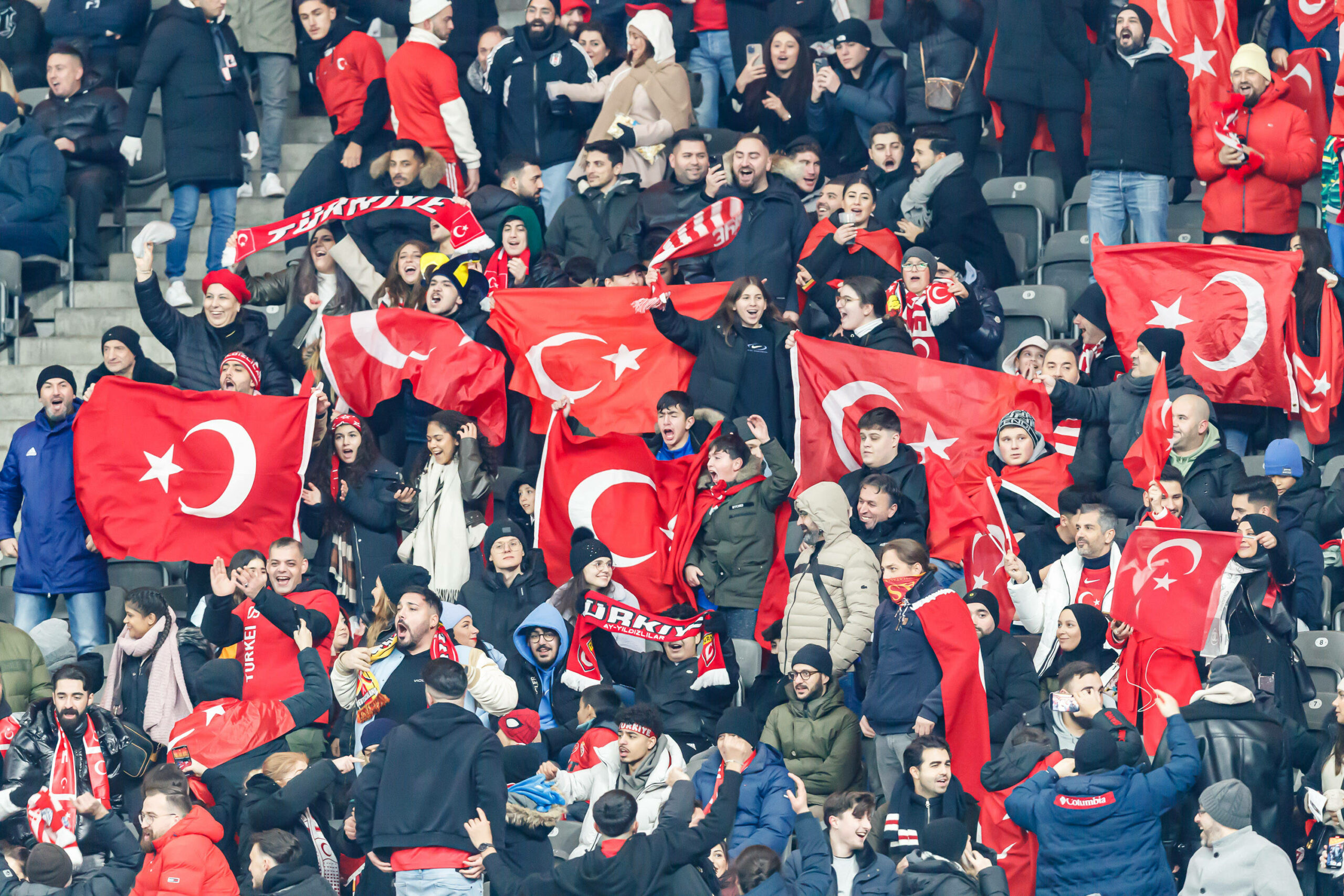 Türkische Fans im Berliner Olympiastadion