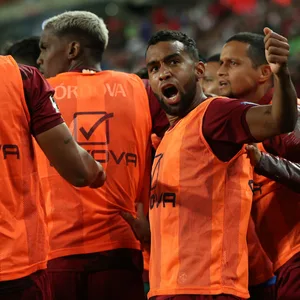 Jefferson Savarino jubelt für Venezuelas Nationalmannschaft