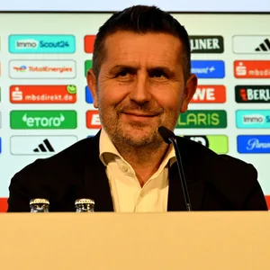 Nenad Bjelica bei der Vorstellung als Trainer des 1. FC Union Berlin