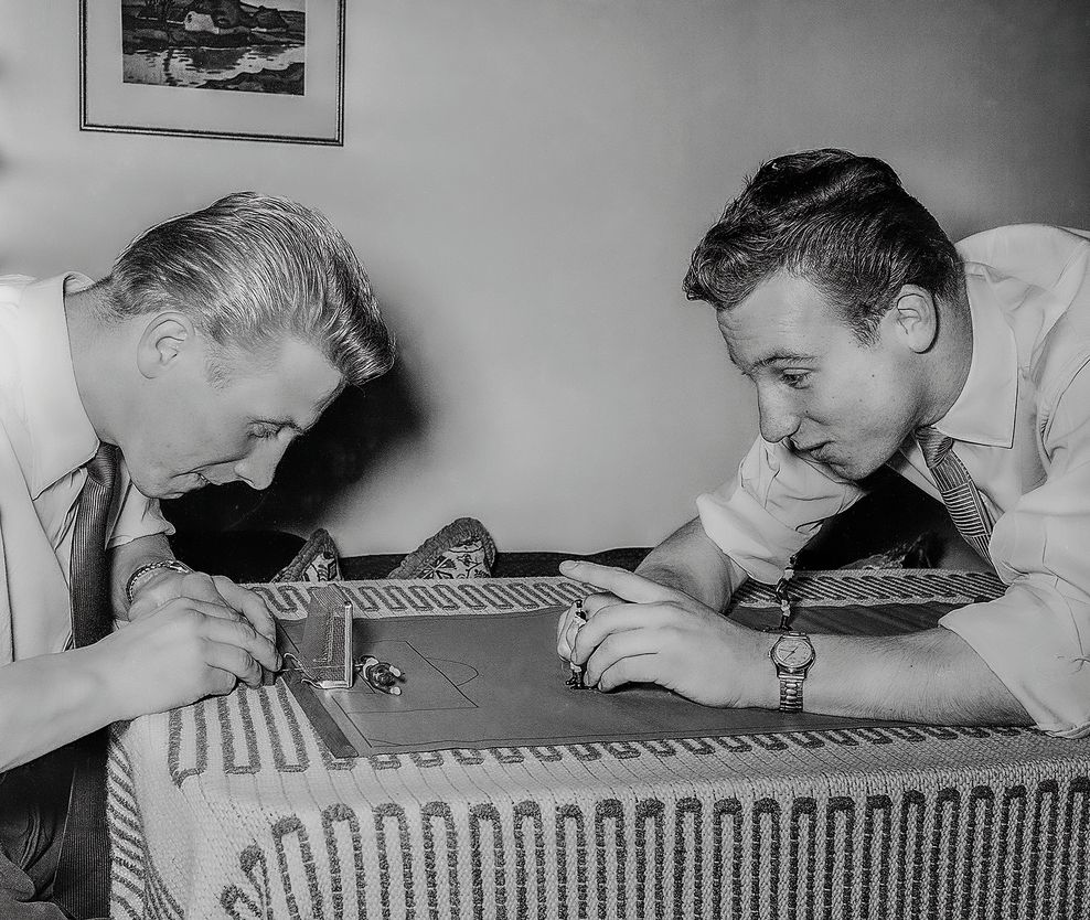Dieter und Uwe Seeler bei Tippkick