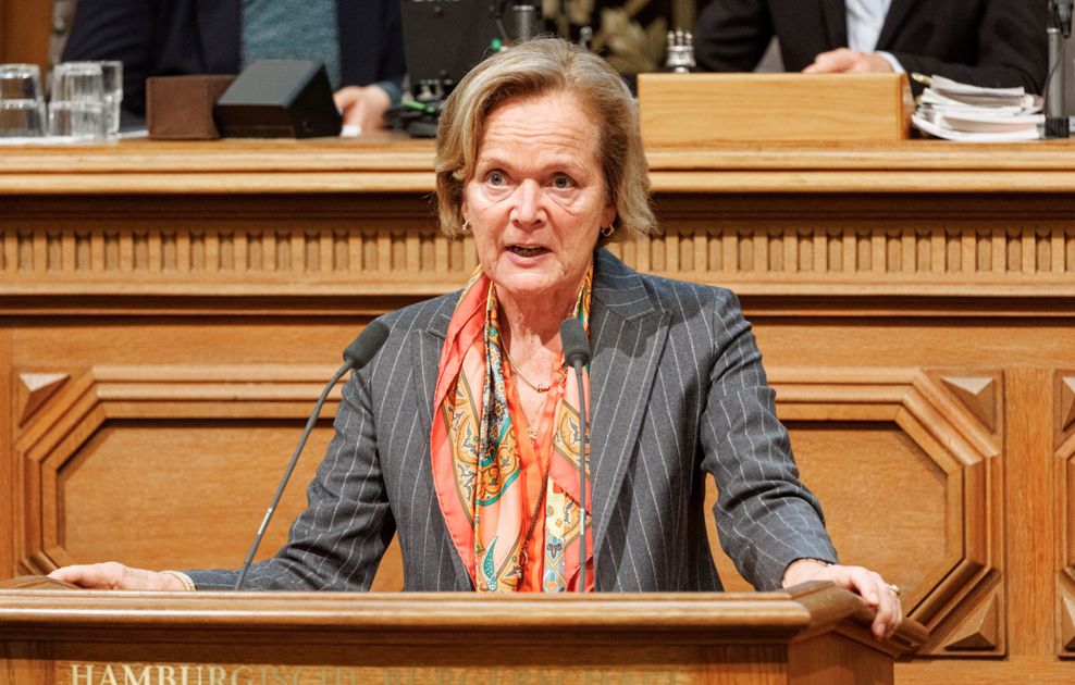 Anna-Elisabeth von Treuenfels-Frowein (FDP) in der Hamburgischen Bürgerschaft (Archivbild).