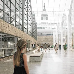 So soll der Hamburger Hauptbahnhof nach seiner Umgestaltung aussehen. Gelder dafür gibt es unter anderem auch von der Deutschen Bahn.
