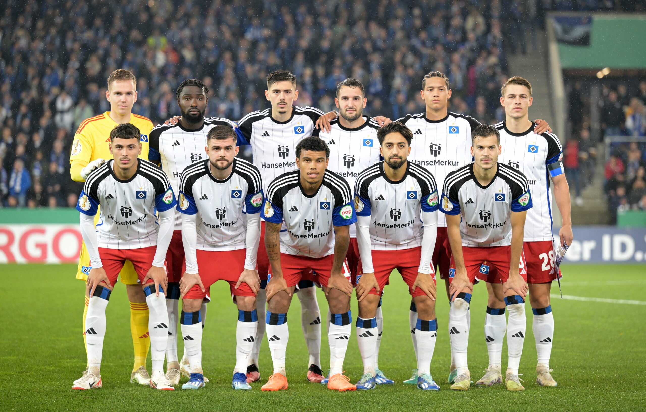 Die HSV-Startelf beim Pokal-Spiel in Bielefeld
