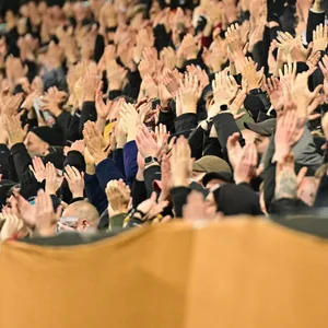 Die Fans des FC St. Pauli am Millerntor