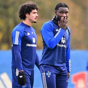 Guilherme Ramos und Stephan Ambrosius im HSV-Training