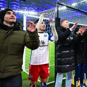 HSV-Jubel vor den Fans