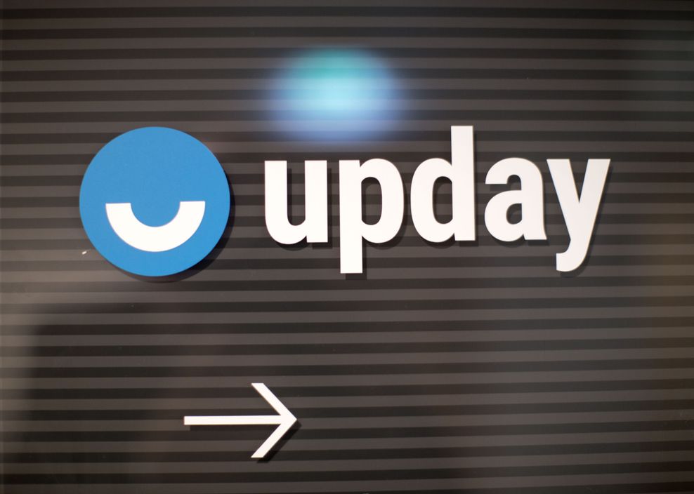 Das Logo der Plattform Upday. (Archivbild)