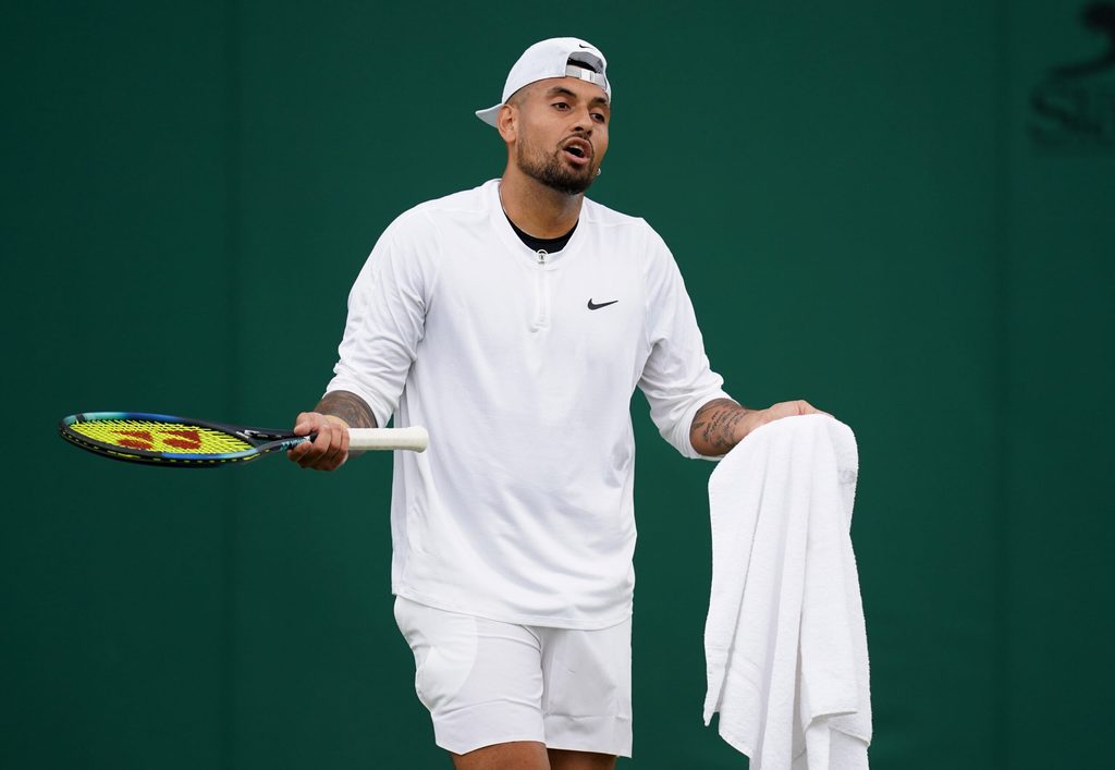 Nick Kyrgios bei Vorbereitungen in Wimbledon