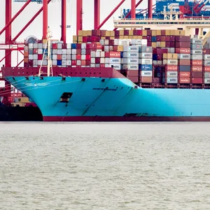 Ein Containerschiff der dänischen Reederei Maersk