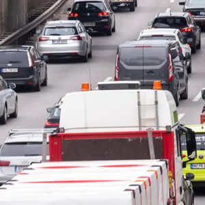 Stau auf einer Autobahn