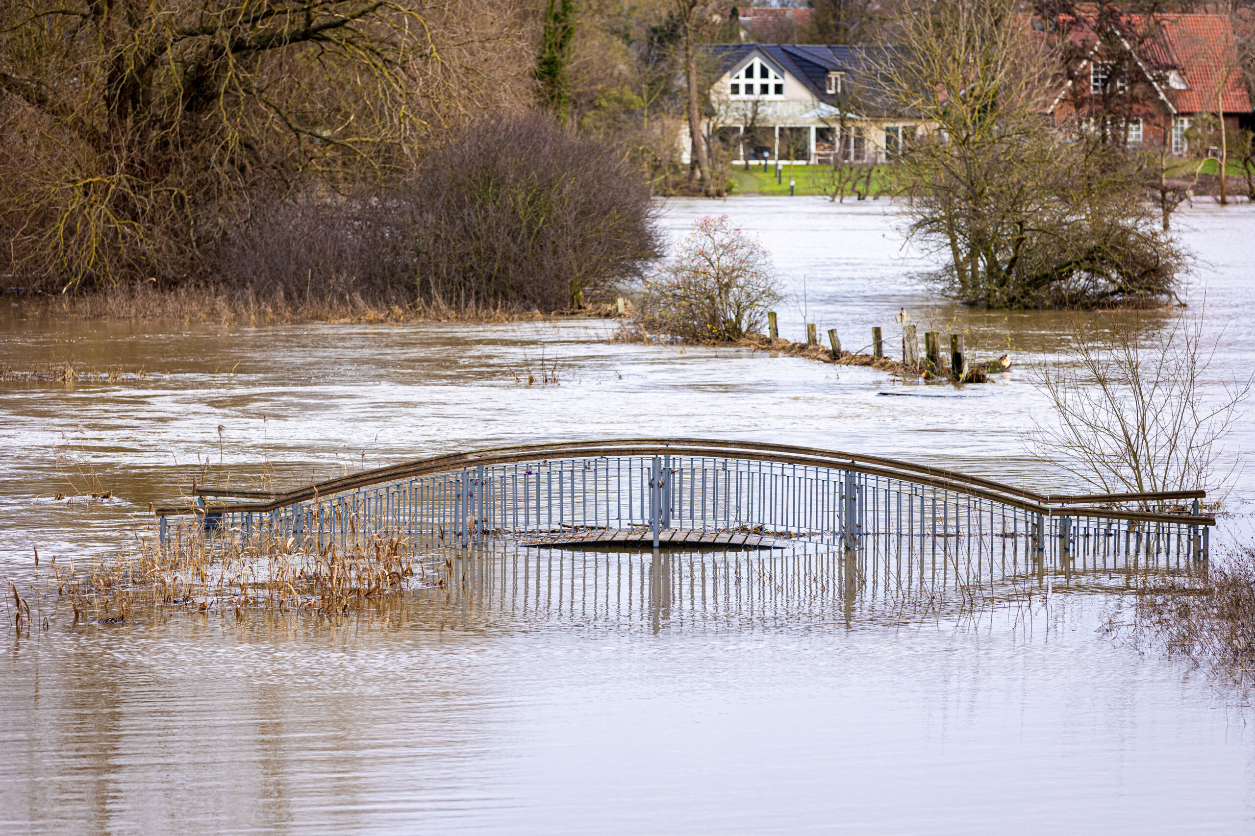 Hochwasser in der Region Hannover.