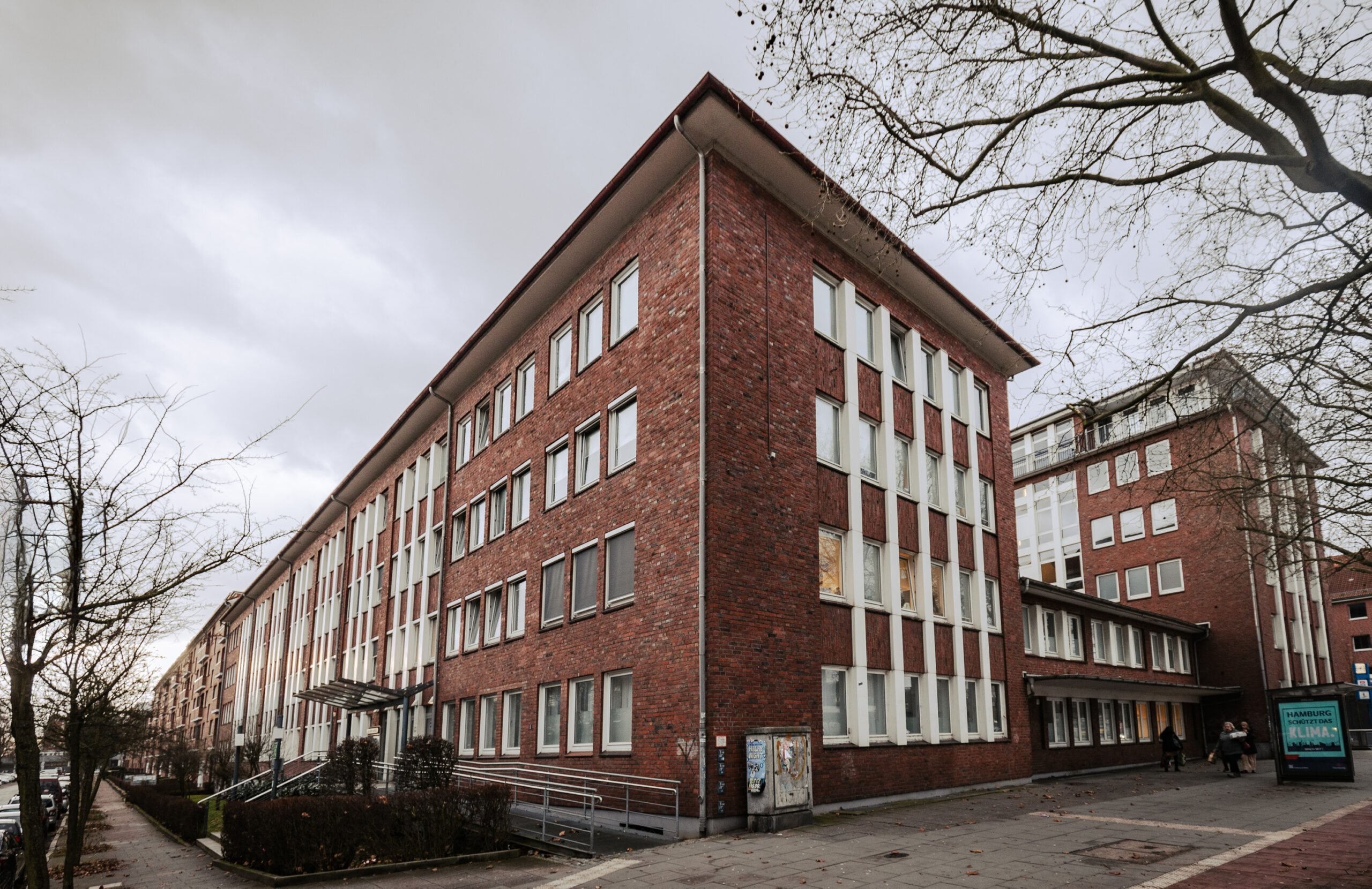 In diesem Gebäudekomplex an der Straße Beltgens Garten in Hamm bringt Fördern&Wohnen Geflüchtete unter.