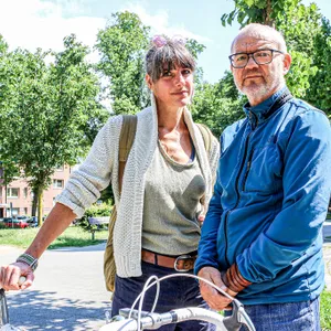 Nadine Faulhaber und Frieder Falk mussten ihre Hofgemeinschaft in der Sillemstraße aufgeben.
