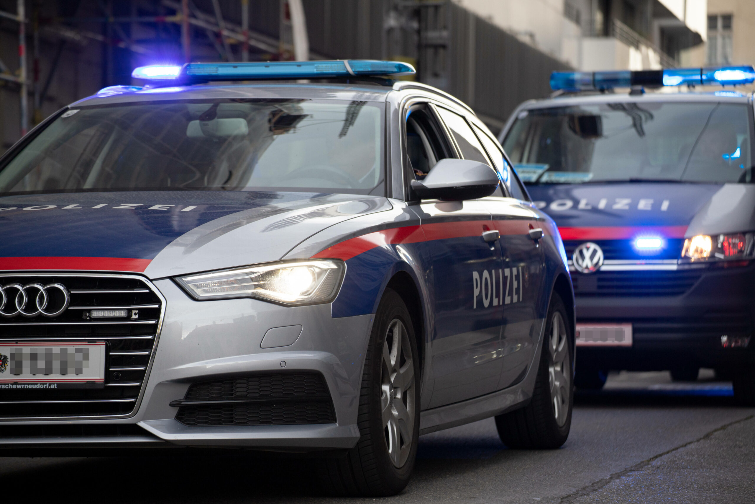 Fahrzeuge der Polizei in Österreich (Symbolfoto).