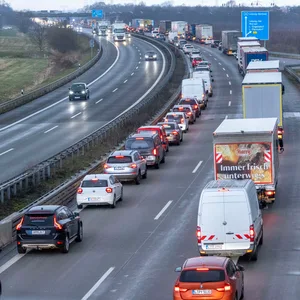 Stau auf einer Autobahn
