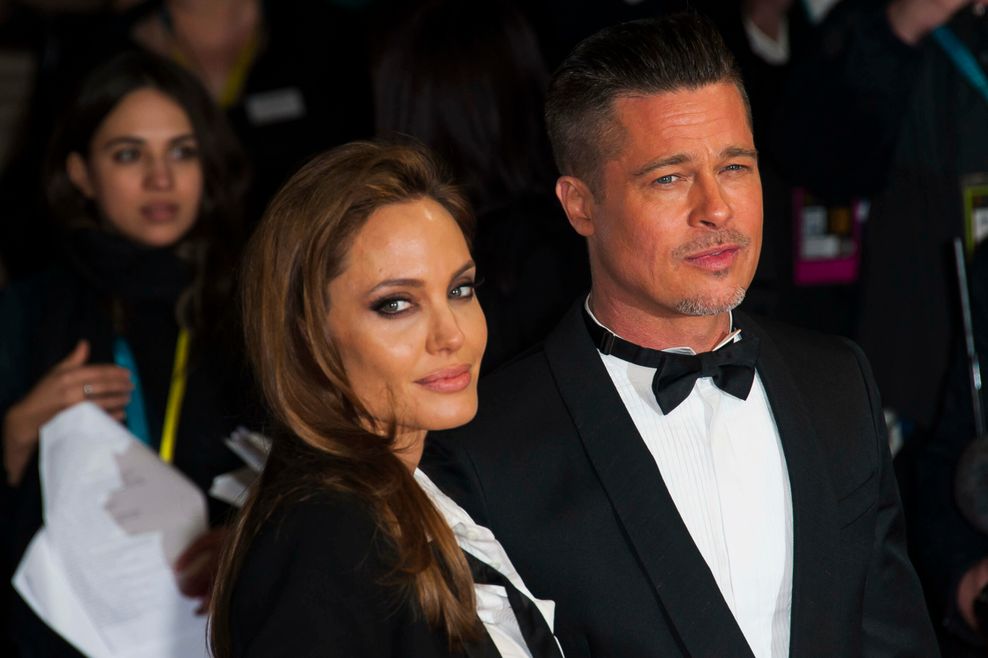 Angelina Jolie und Brad Pitt bei der Verleihung des britischen Filmpreises BAFTA Awards im Jahr 2014. (Archivbild)