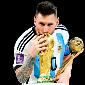 Lionel Messi nach Gewinn der WM 2022