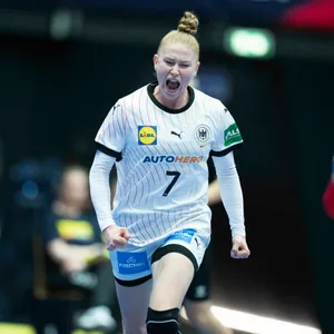 Meike Schmelzer im Nationaltrikot