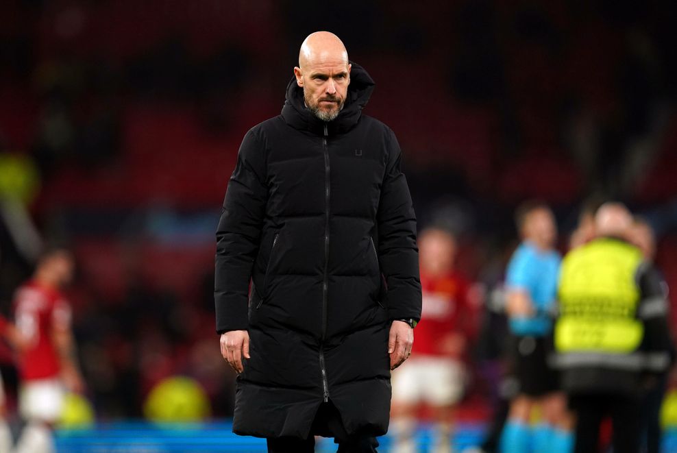 Manchester United-Coach Erik ten Hag bedient nachdem CL-Aus.