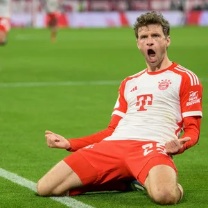 Thomas Müller jubelt