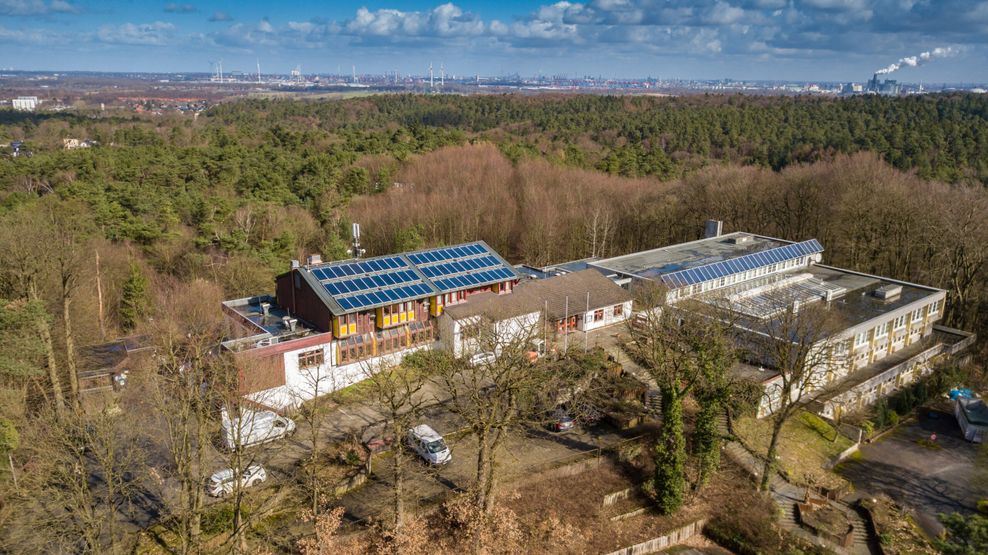 Das leerstehende Hotel „Hamburg Blick