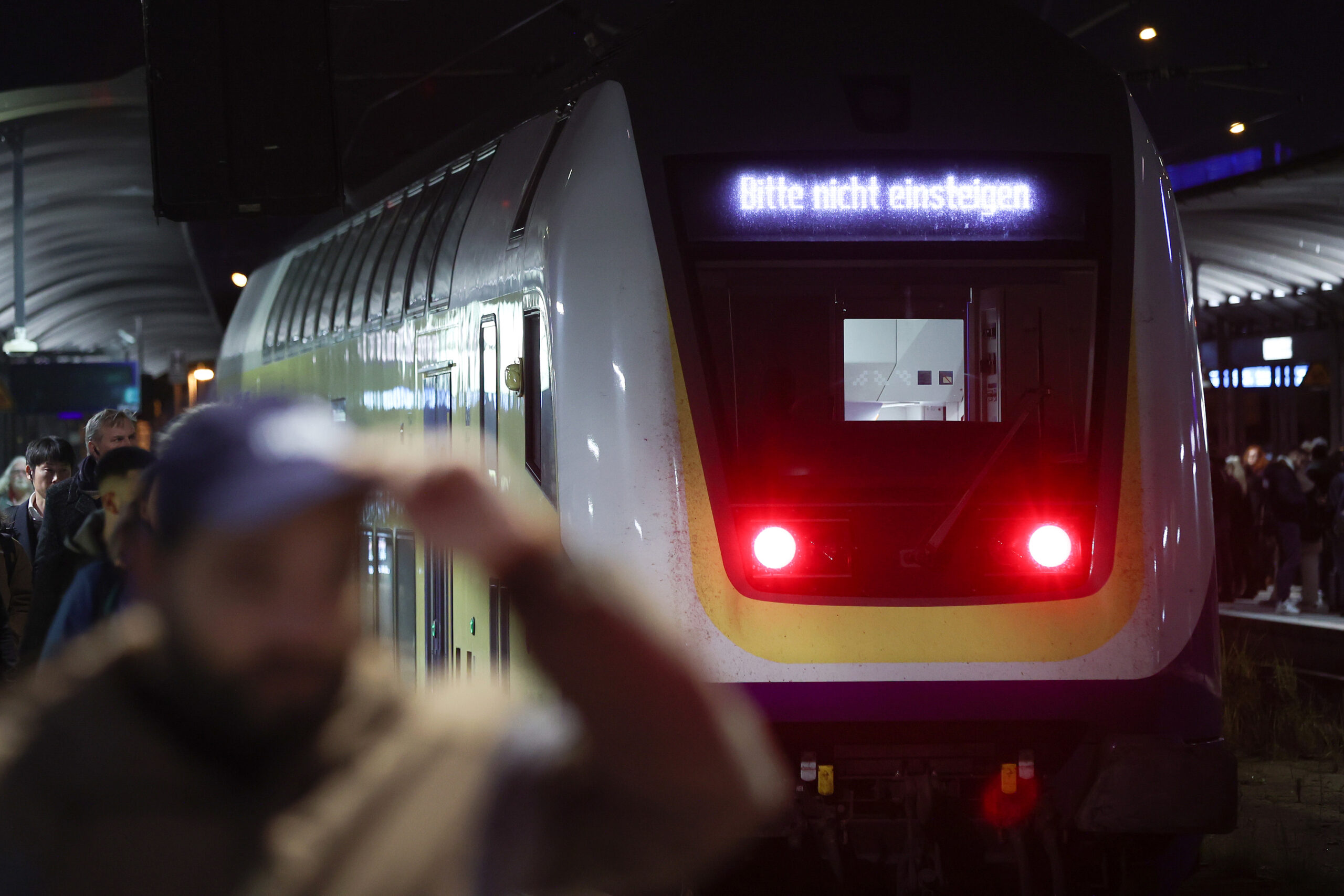 Ein Metronom im Hamburger Hauptbahnhof