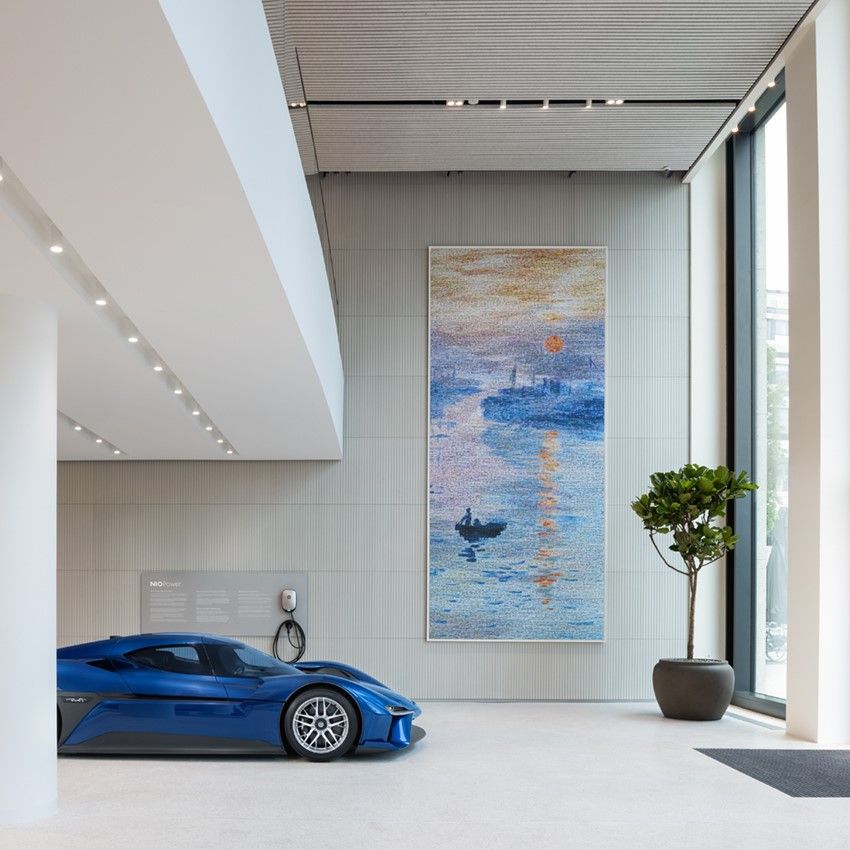 Das „Nio House“ in Düsseldorf. Auch in Hamburg plant der chinesische Elektroauto-Hersteller einen solchen Showroom.