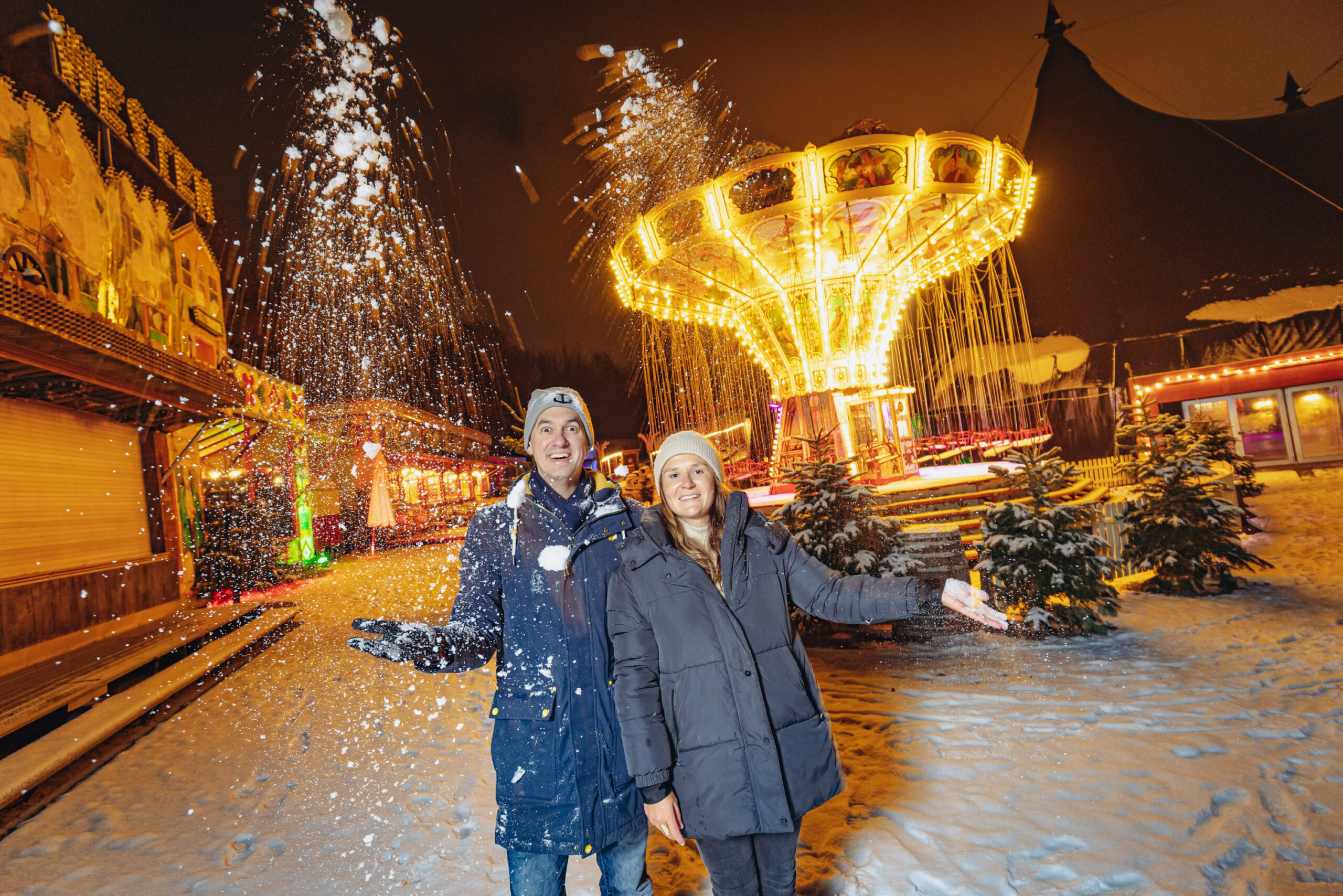 Hannah Kliewer und Björn Breckheimer haben das Winterspektakel organisiert.
