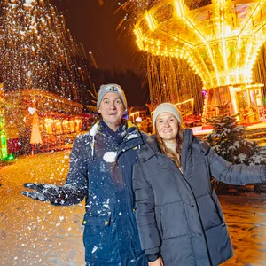 Hannah Kliewer und Björn Breckheimer haben das Winterspektakel organisiert.