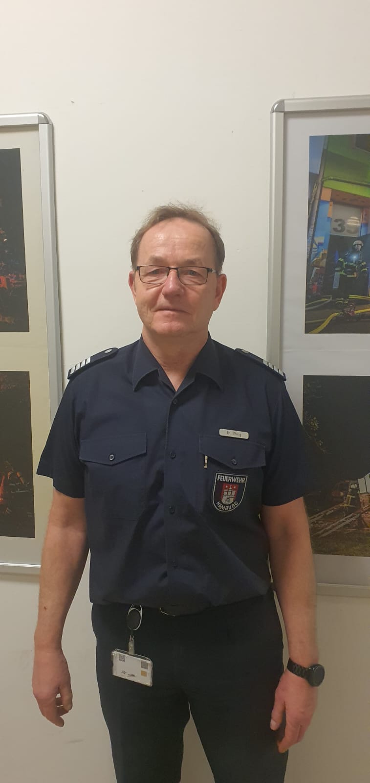 Thomas Ehrig (55) ist seit 31 Jahren bei der Hamburger Feuerwehr.