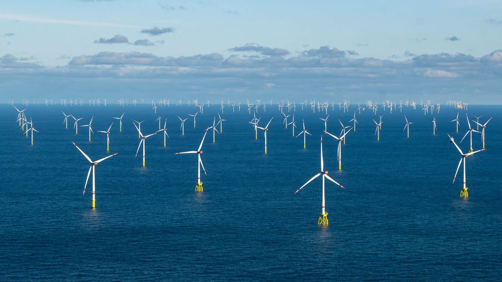 Der Offshore-Windpark Dolwin Alpha.
