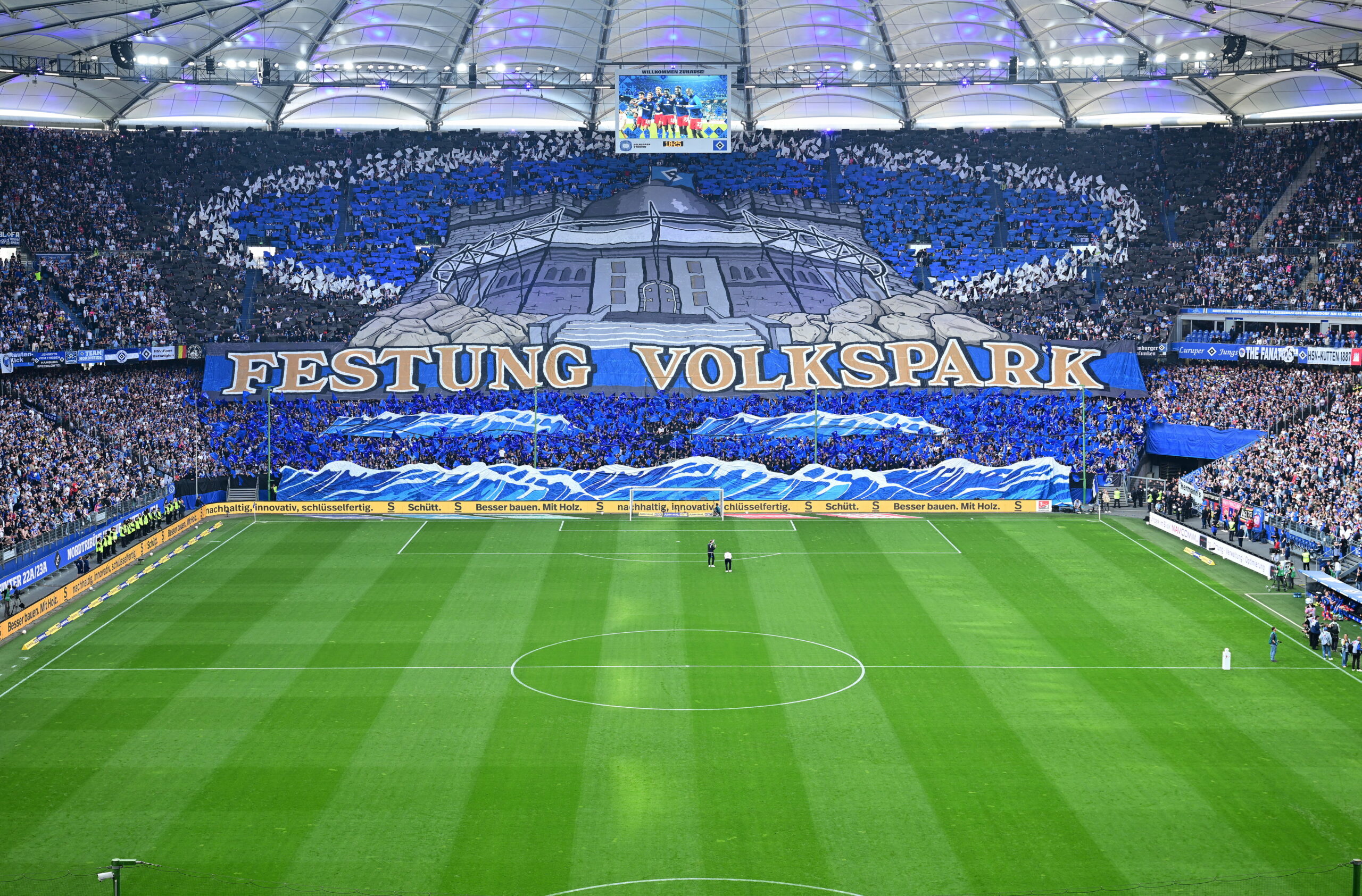 Das Volksparkstadion des HSV