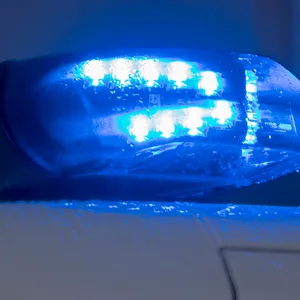 Blaulicht auf einem Polizeiwagen (Symbolfoto)