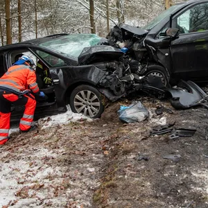 Die zwei am Unfall beteiligten Fahrzeuge.